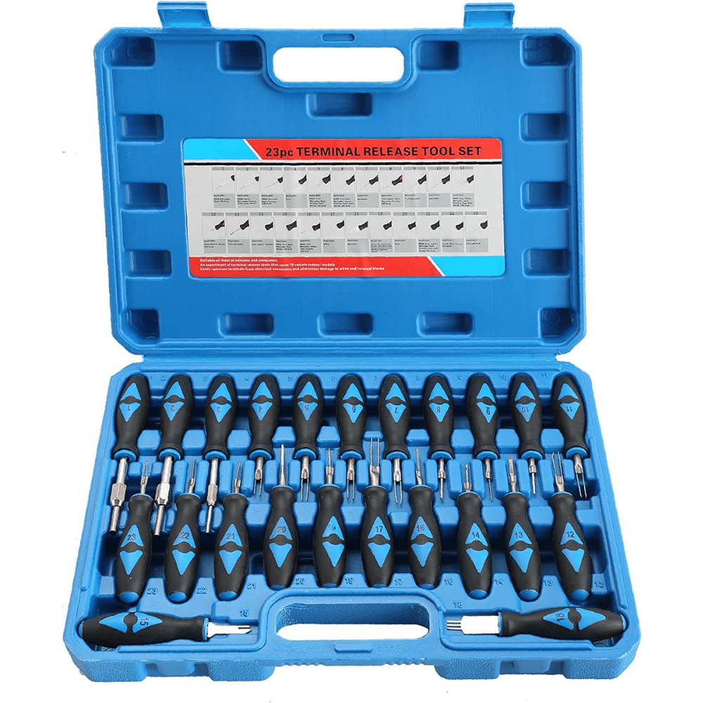  Vignee 60pcs Terminal Removal Tool kit,Pins Terminals Puller  Repair Tools for Car Pin Extractor Electrical Wiring Crimp Connectors,Key  Extractor Depinning Tool Set : Automotive