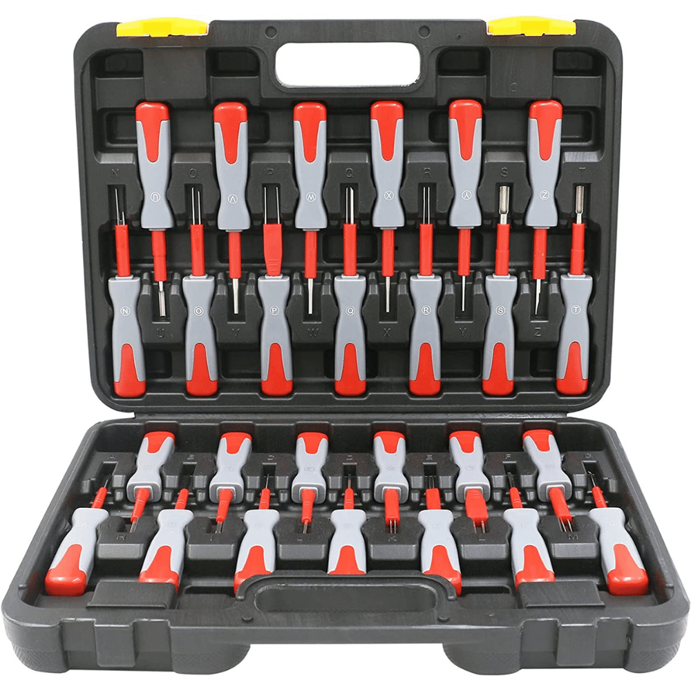  Vignee 60pcs Terminal Removal Tool kit,Pins Terminals Puller  Repair Tools for Car Pin Extractor Electrical Wiring Crimp Connectors,Key  Extractor Depinning Tool Set : Automotive