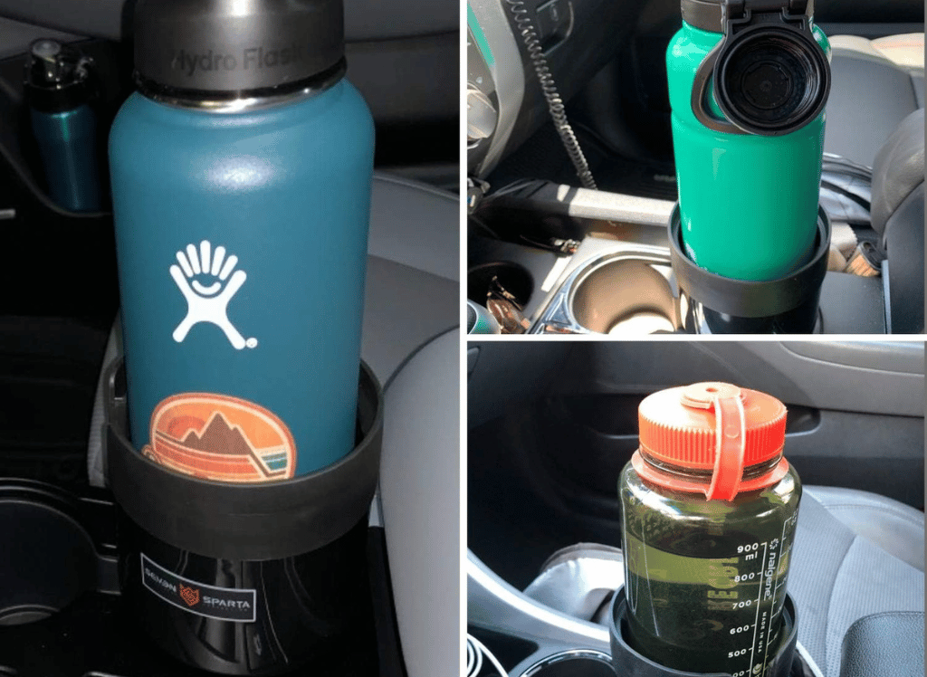 Seven Sparta Car Cup Holder Expander Insert with Food Tray