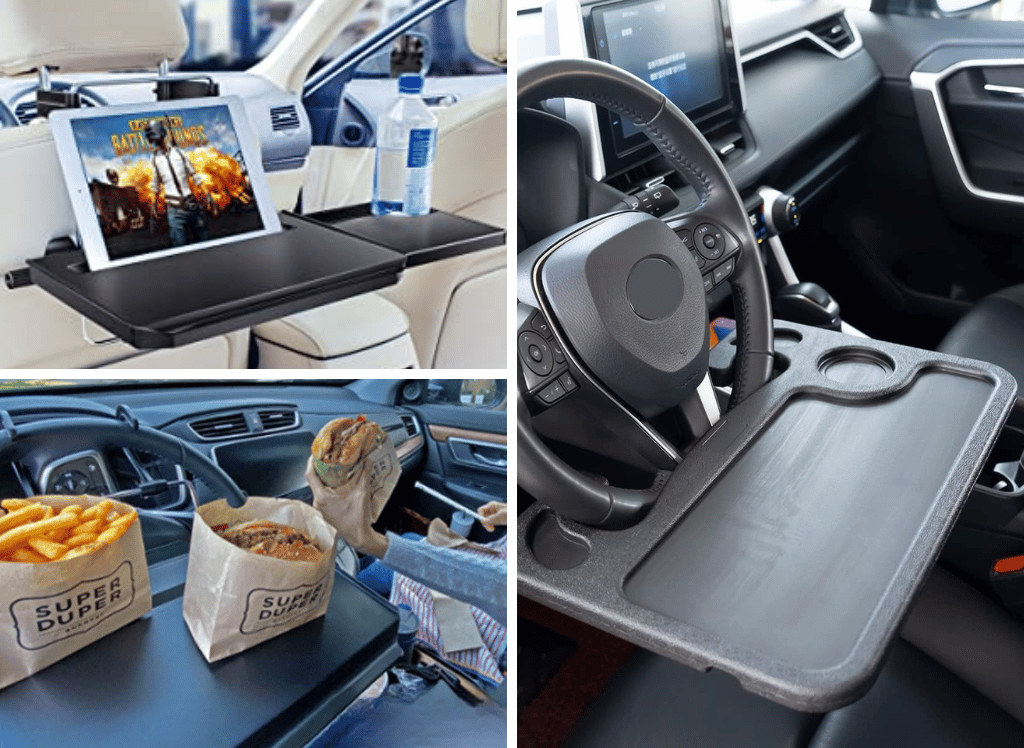 Work on the Go With a Steering Wheel Desk