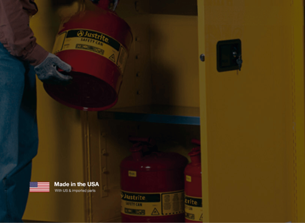 Justrite Safety Cans Are Reliable Hazardous Material Storage