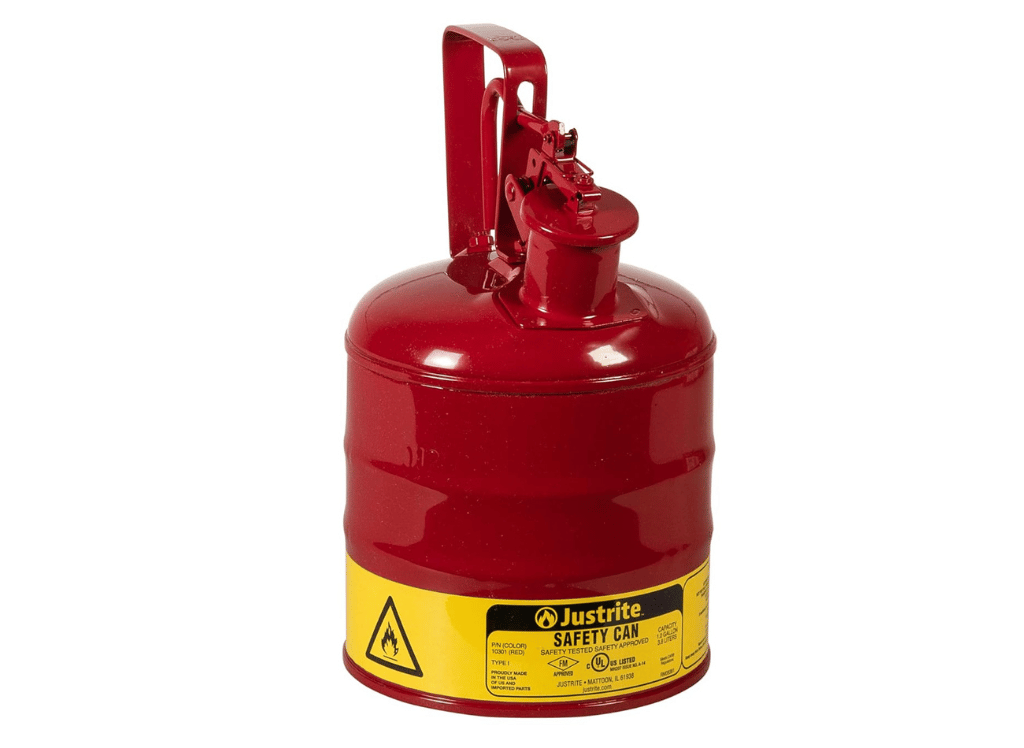 Justrite Safety Cans Are Reliable Hazardous Material Storage