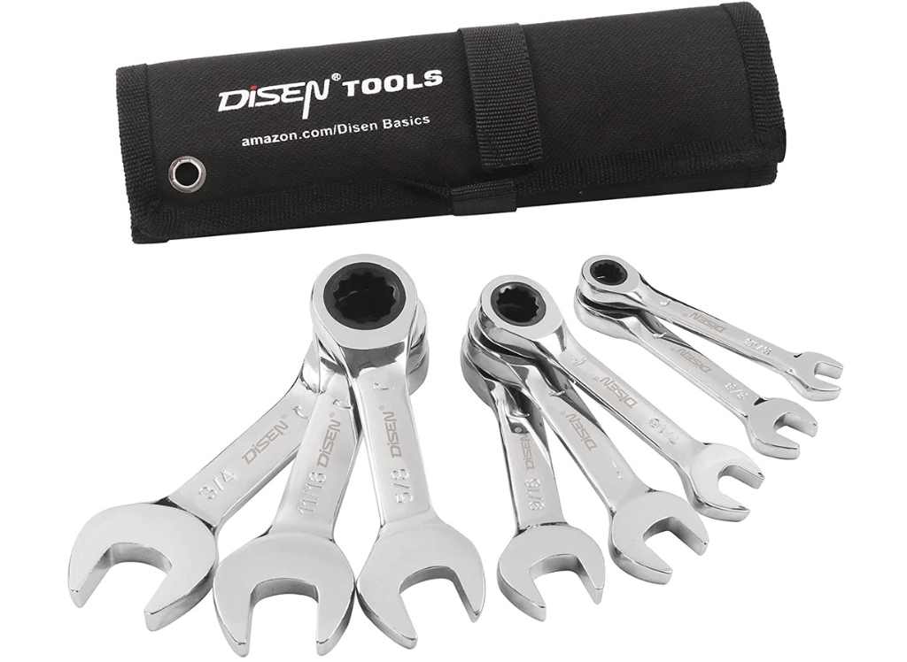 Use a Stubby Ratcheting Wrench Set for Tight Spots
