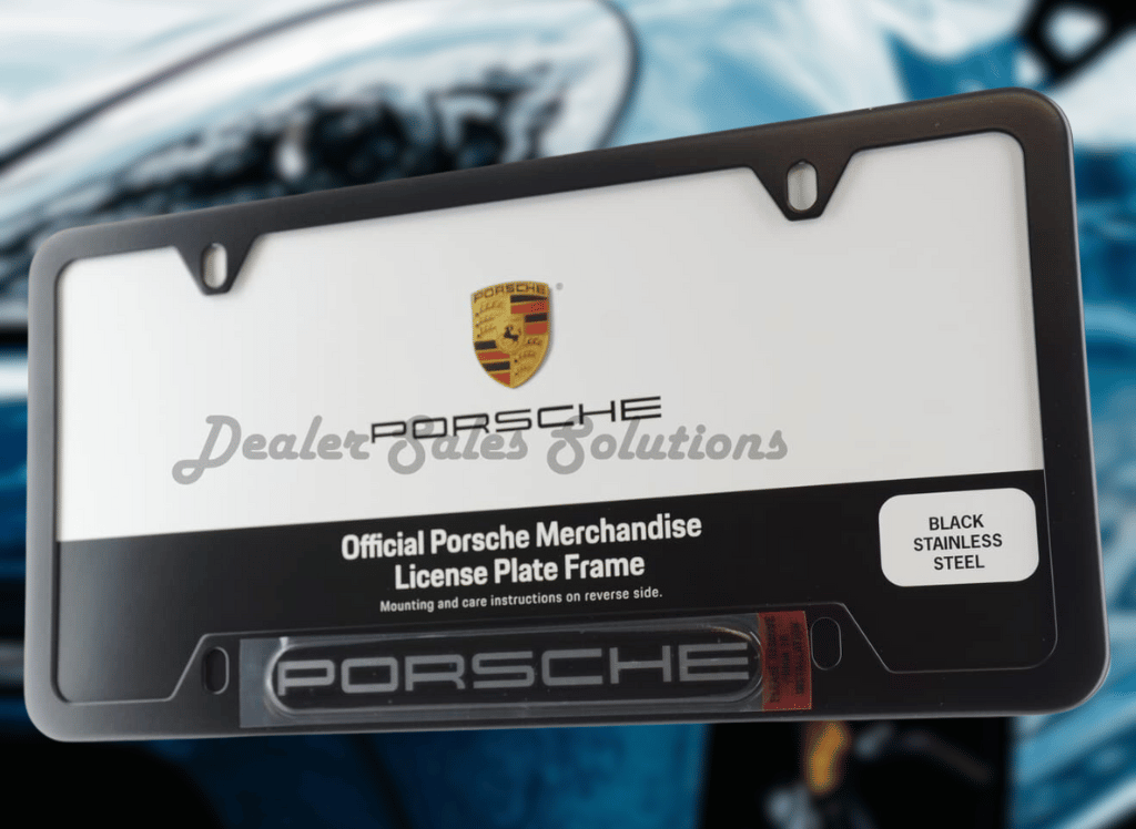 Make a Statement With a Porsche License Plate Frame