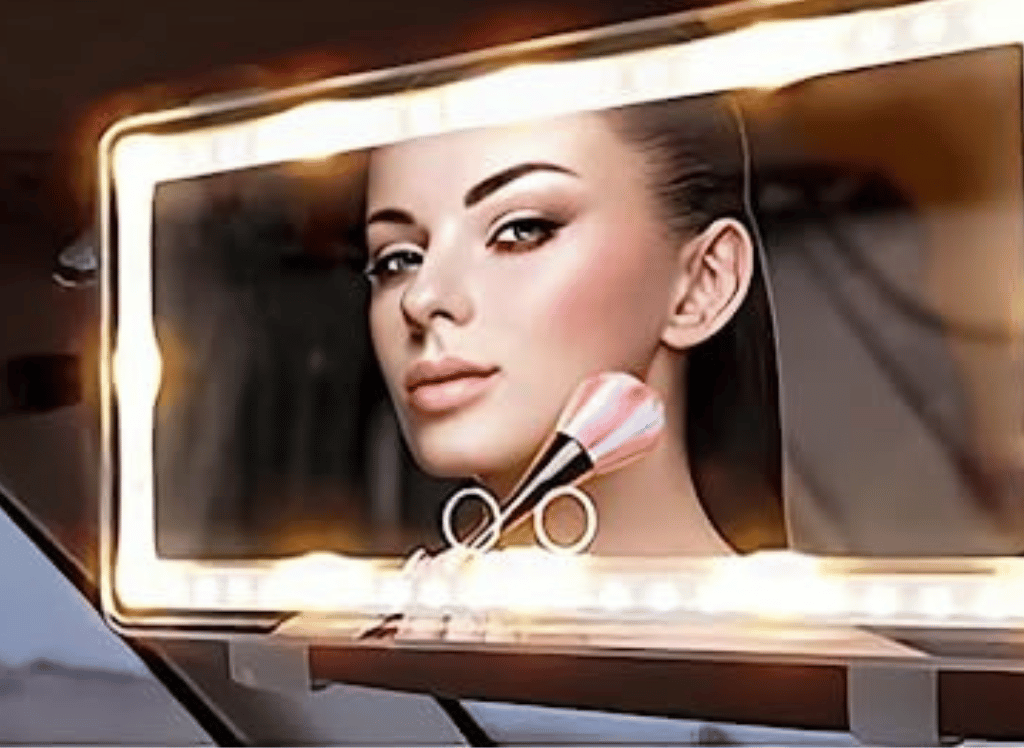 A Reflection of Style Check Out a Vanity Car Mirror