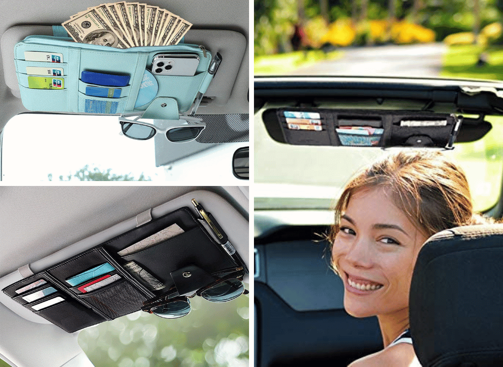 A Car Visor Organizer to Keep Your Accessories Handy