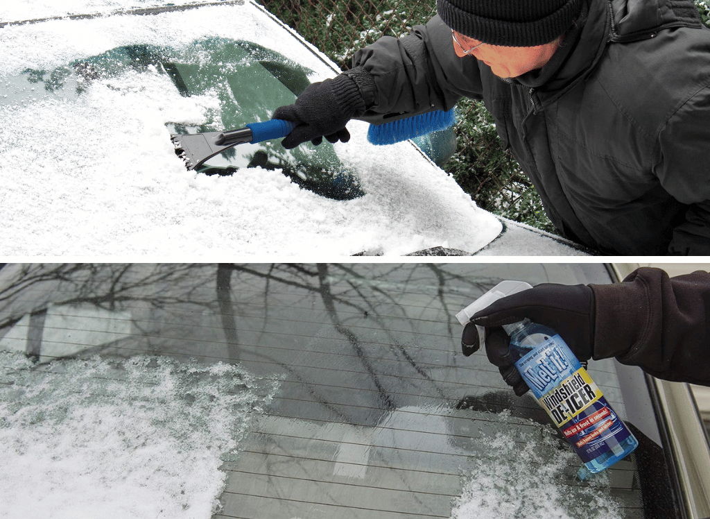 Defrost and Go With Windshield De-Icer Spray