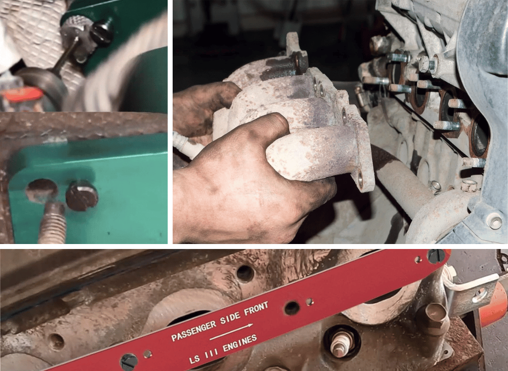 Stud Removal with An Exhaust Manifold Stud Removal Tool