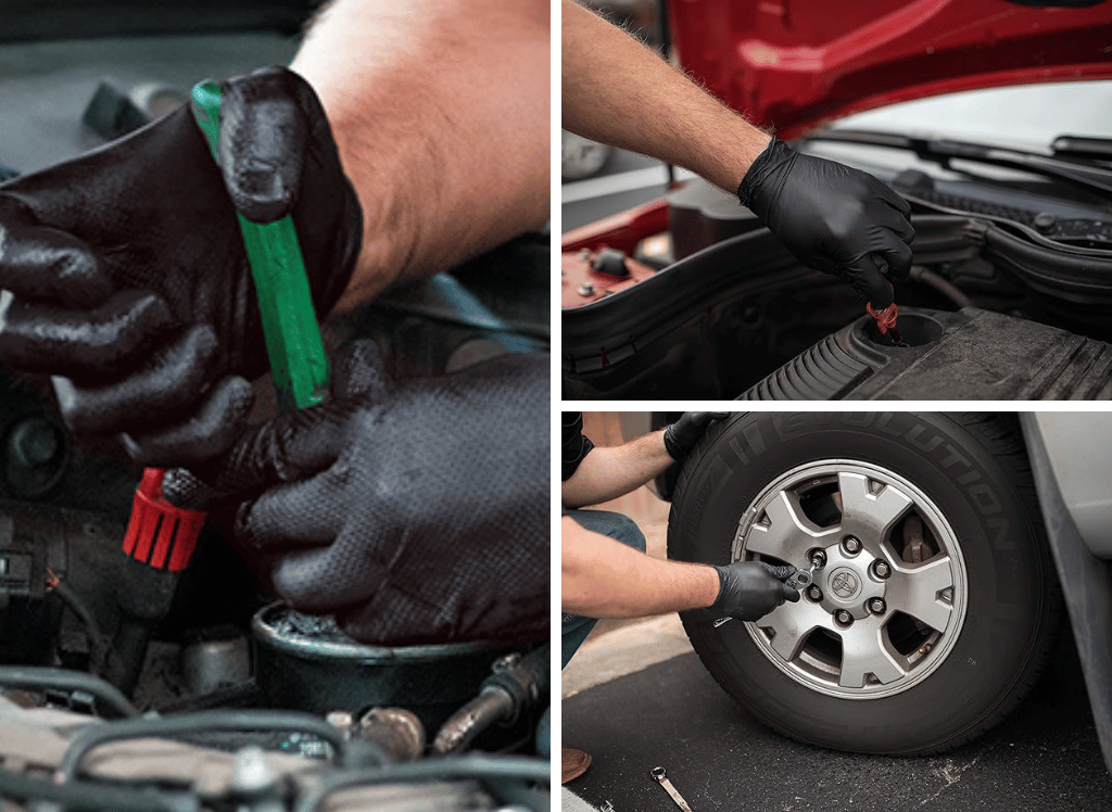 Durable Protection For Mechanics With Nitrile Gloves